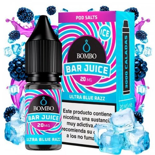 Ultra Blue Razz Ice 10ml - Bar Juice by Bombo