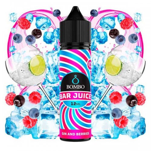 Aroma Gin & Berries Ice Bar Juice By Bombo 12 Ml Longfill