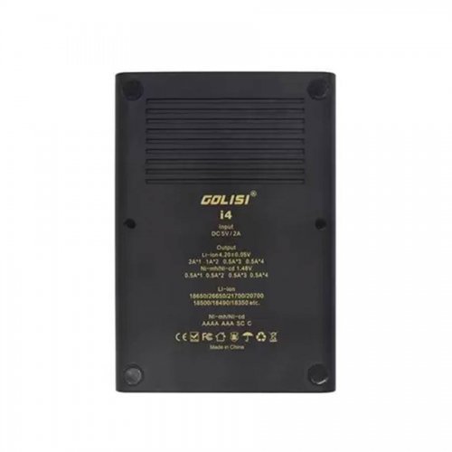 Golisi I4 Smart Charger con pantalla LCD  USB - Cargador de 4 Bahías
