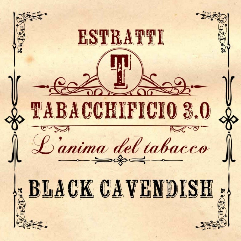 Aroma Orgánico Black Cavendish Tabacchificio 20ml