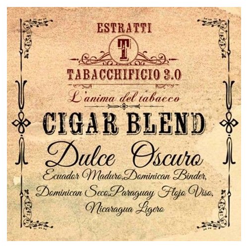 Dulce Oscuro Cigar Blend Tabacchificio - Aroma Orgánico 20ml